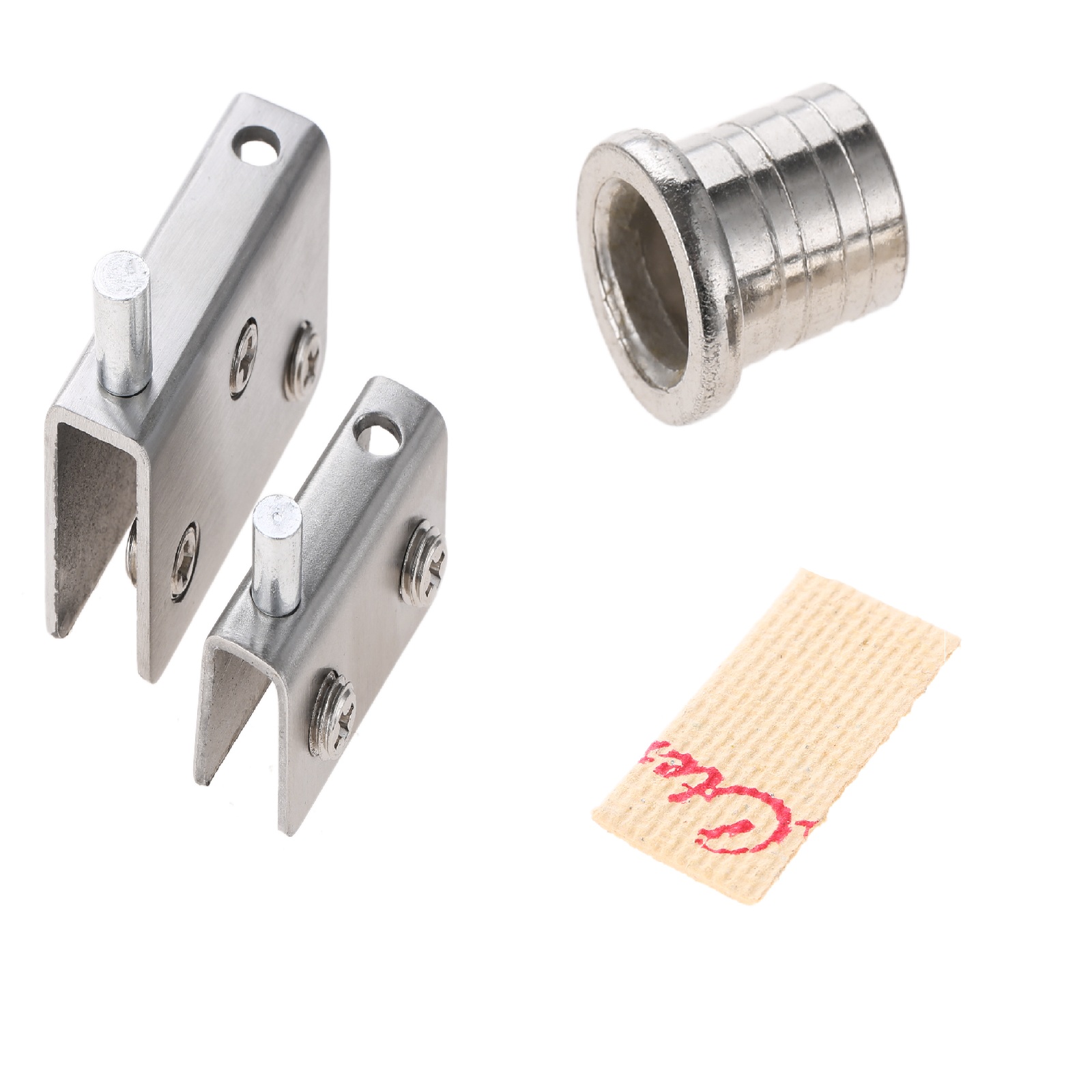 Glass Door Hinge - 2 ชิ้นแก้วชั้นวางคลิปหมุนบานพับ 2 ขนาดสแตนเลสสำหรับตู้ตู้ห้องน้ำ 6-8 มม./8-10