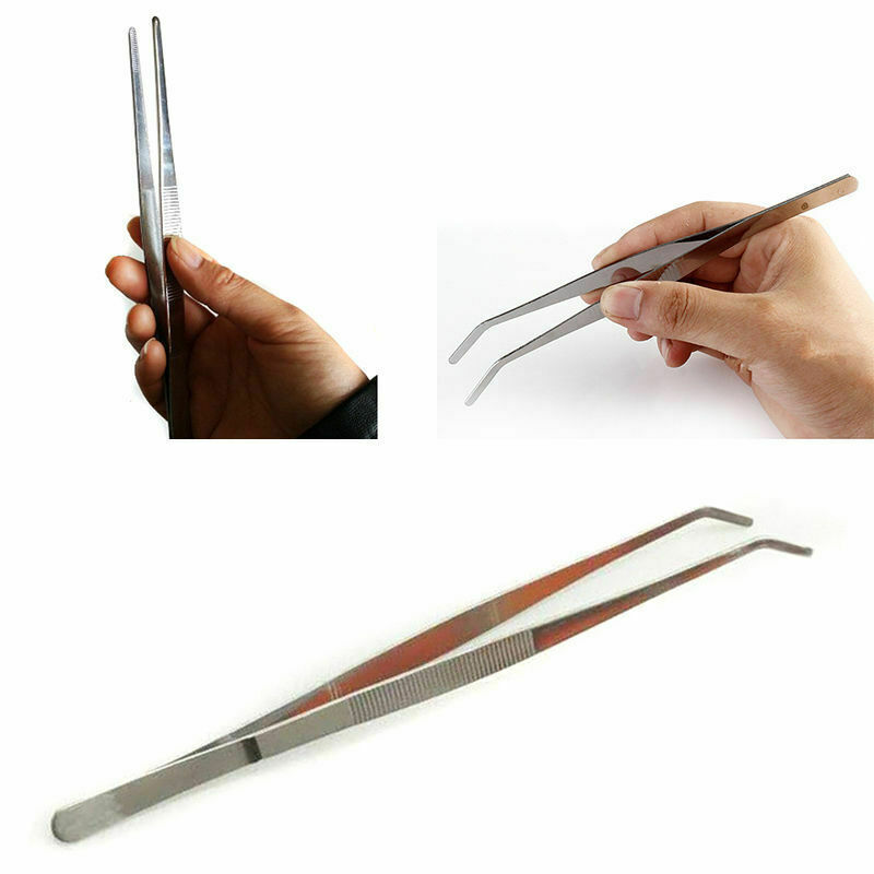 Feeding Tong Stainless - สแตนเลสสัตว์เลื้อยคลานให้อาหารแหนบยาวแหนบสําหรับสัตว์เลื้อยคลาน,จิ้งจก,ตุ๊กแก,แมงมุม,ทารันทูล่า,เม่น,งู,พิพิธภัณฑ์สัตว์น้ํา