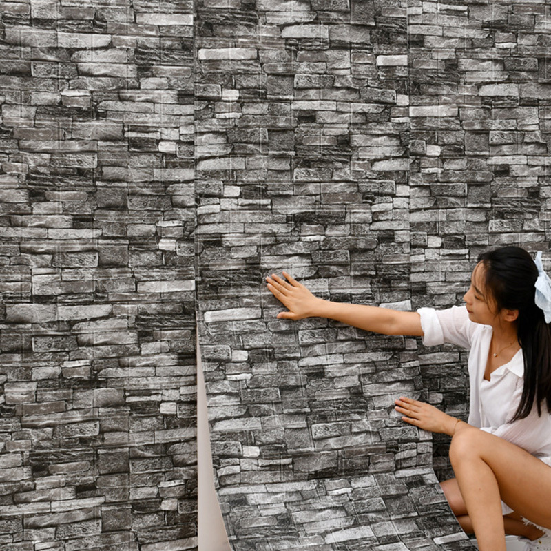 แผ่นผนังลายอิฐ3D ขนาด70ซม. * 1 - Pvc Panel Background บทวิจารณ์และราคา