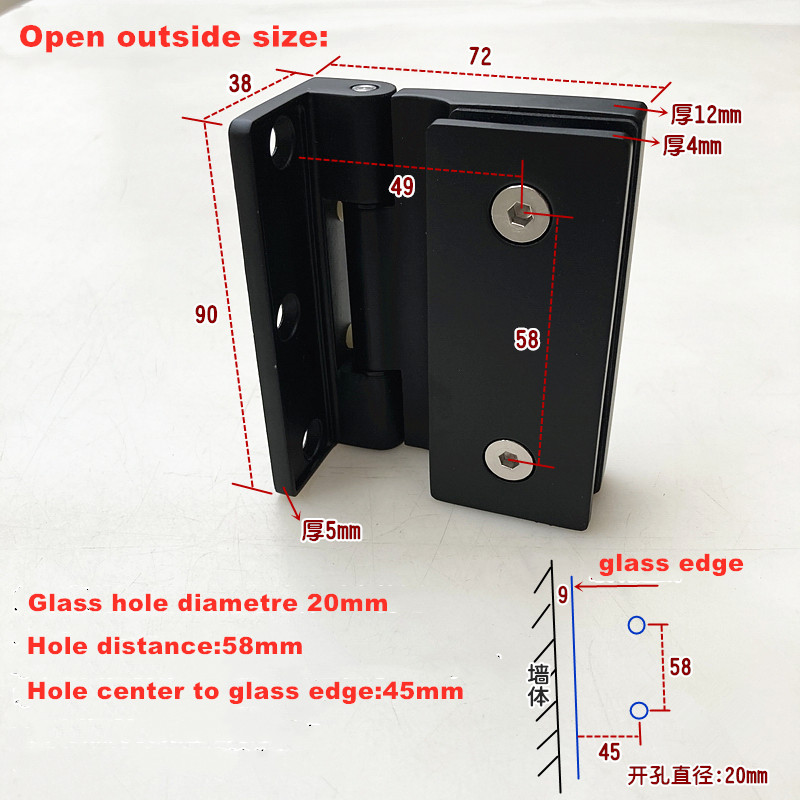 ไม่มีความต้านทาน, ไม่มีการเปิด - Glass Door Hinge บทวิจารณ์และราคา