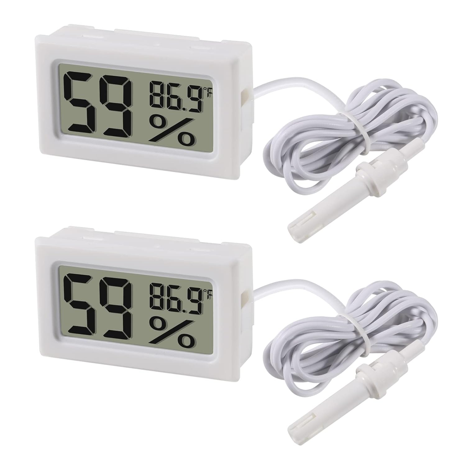 2pcs มินิดิจิตอลเครื่องวัดอุณห - Digital Hygrometer Probe บทวิจารณ์และราคา